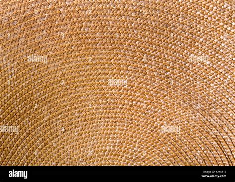 Circular Background From Rattan Fibers Stock Photo Alamy