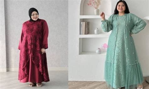 7 Rekomendasi Gamis Brokat Orang Gemuk Pendek And Harganya