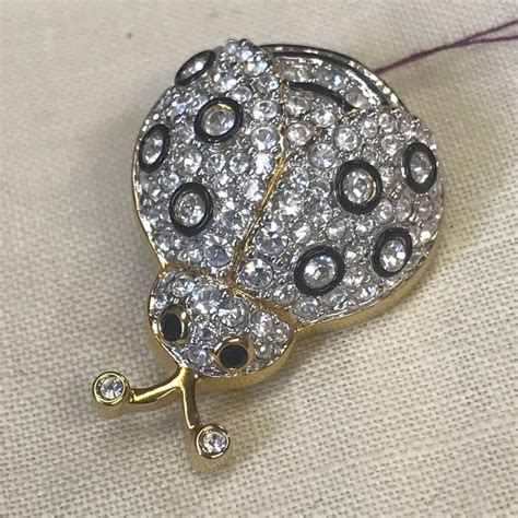 Swarovski Ladybug Pin Gem