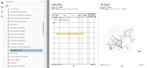 Hitachi Zw Wheel Loader Engine Parts Catalog Pnek Eg