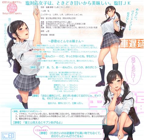 にほん女子校生ずかん 柾見ちえ先生描き下ろし 塩対応女子は、ときどき甘いから美味しい。塩甘jk 塩麹 静歌 抱き枕カバー Jp