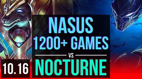 Nasus Vs Nocturne Top 1 2m Mastery Points 1200 Games Kda 5 2 8