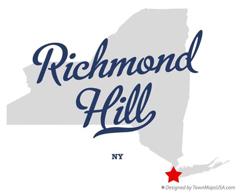 Map of Richmond Hill, NY, New York