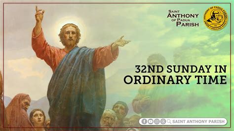 32nd Sunday In Ordinary Time 6 00 Pm Anticipated Holy Mass November 11 2023 Youtube