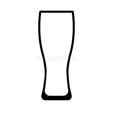 Tulip Pint Glass For Beer Or Another Alcohol Glass For Lager Stock