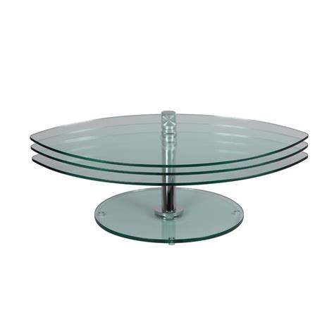 Table Basse Articulée Acier Verre Glass N°3