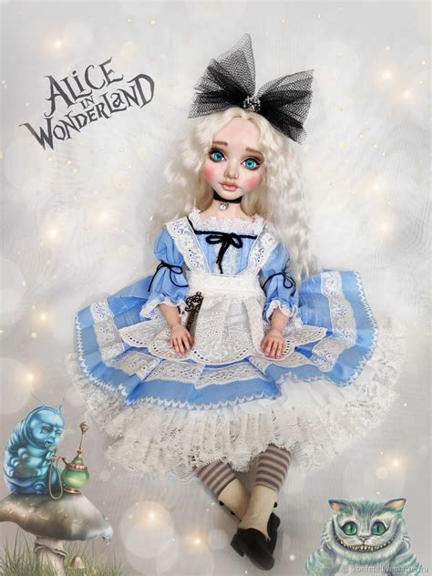 Alice In Wonderland Alice Doll Handmade Doll Made Of Plastic купить на Ярмарке Мастеров