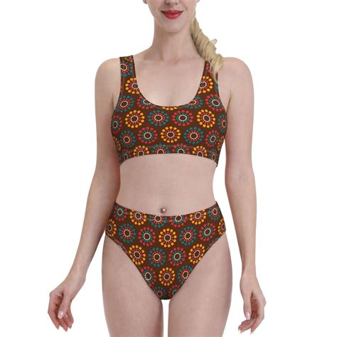 Lukts Women High Waisted Bikini Set S And S Aesthetic Swimsuit