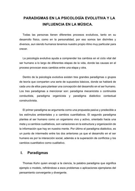 PDF PARADIGMAS EN LA PSICOLOGÍA EVOLUTIVA Y LA PDF fileThomas Kuhn