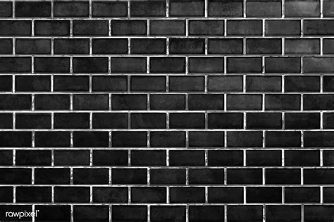 Black Brick Wall Textured Background Vector Free Image By Rawpixel