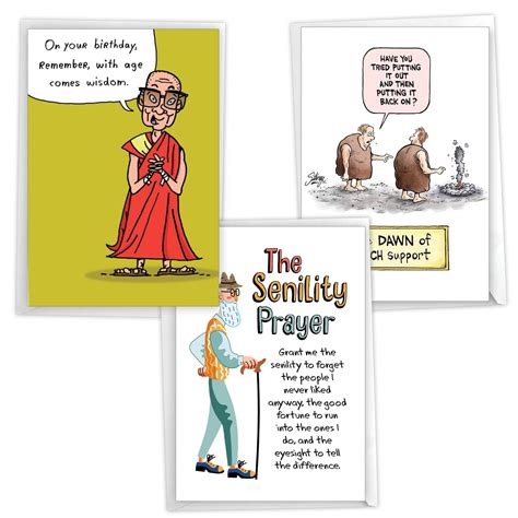 NobleWorks 3 Variety Assortment Pack Of Hilarious Birthday Greeting