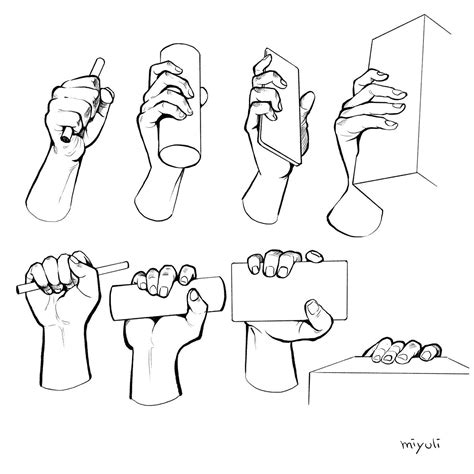 hand holding drawing reference drawing tips guide