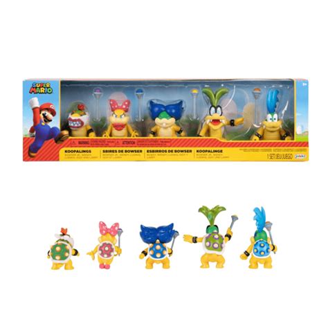 Set 5 Pack Koopalings Bowser Jakks Pacific Super Mario