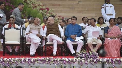 Modi Cabinet Rajnath Shah And Gadkari Seated Among Top 5 Leaders