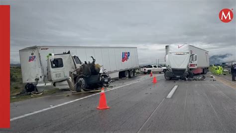 Choque de tráileres deja un muerto en carretera a Saltillo en Galeana