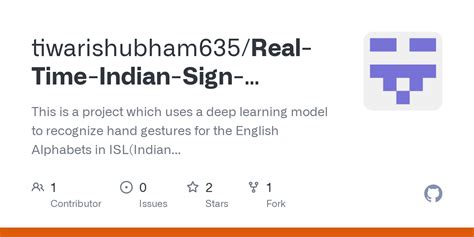 GitHub Tiwarishubham635 Real Time Indian Sign Language Recognition