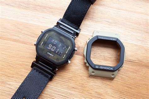 SOLD Casio G Shock Camo Naked Square Extras GM 5600B 3JF DW