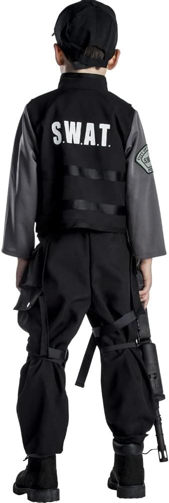 Kids Swat Commander Costume Swat Team Costume For Boys Large Clothing