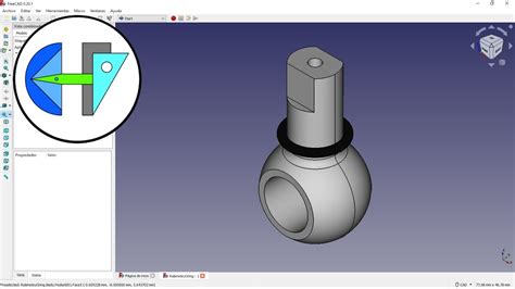 Robinete Y O Ring Freecad Part Design Wb Youtube