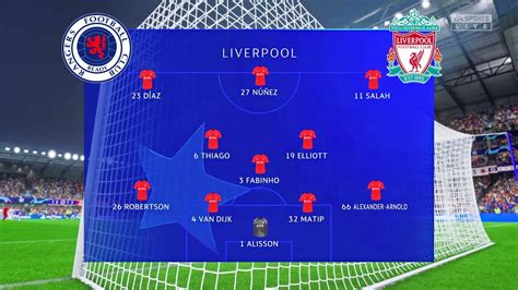 FIFA 23 Rangers Vs Liverpool UEFA Champions League UCL Match