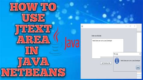 How To Use Text Area In Java Netbeans Jtextarea In Java Using Text