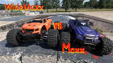 Traxxas Widemaxx Vs Maxx Tonya S First Skatepark Bash YouTube