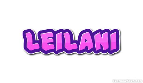 Leilani Logo | Free Name Design Tool from Flaming Text