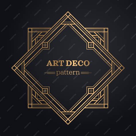 premium vector art deco frame background