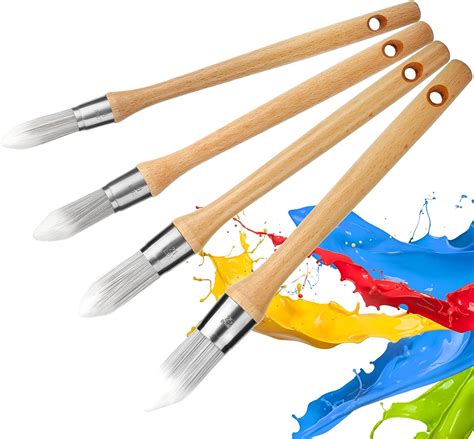 Pcs Trim Paint Brushes Sunjoyco Small Paint Brush Edge Painting Tool