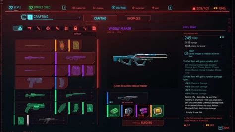 Cyberpunk 2077 Crafting and Crafting Spec Locations - Pure Cyberpunk