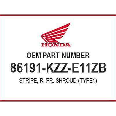 Honda Stripe R Type Kzz E Zb Oem N Ebay