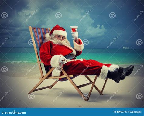 Santa Claus Vacation Stock Photo - Image: 46969727