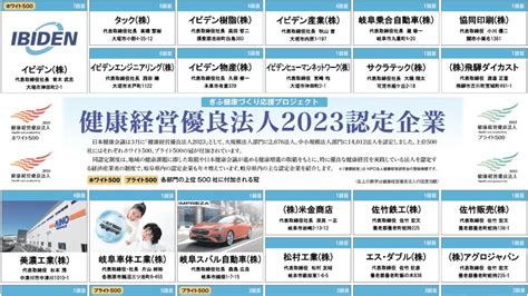 健康経営優良法人2023認定企業特集 岐阜新聞デジタル