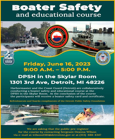 Detroit Police News on Twitter: "Join our Harbormaster unit and the