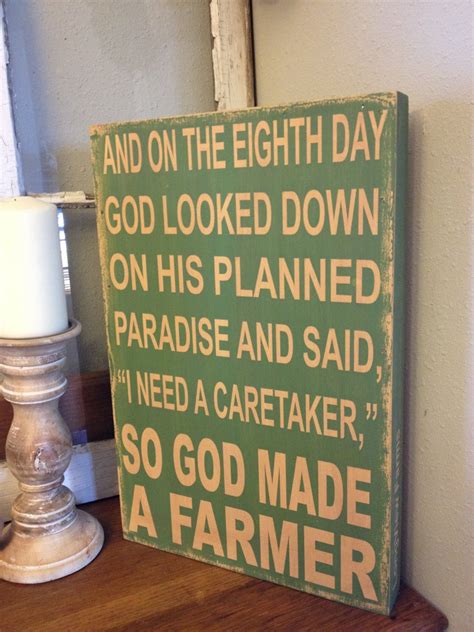 So God Made A Farmer Paul Harvey Quote green and by kspeddler