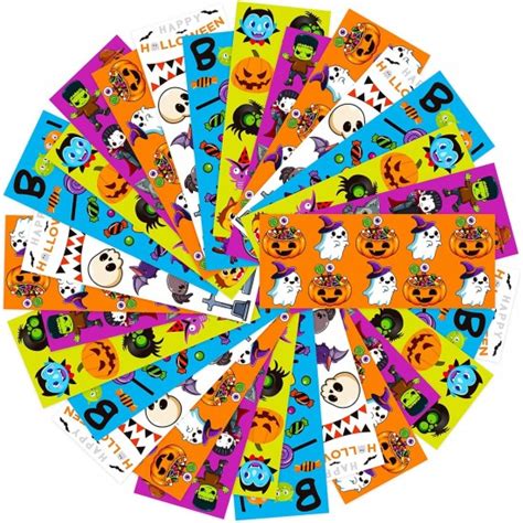 100-Sheets Kids Halloween Stickers for Kids and Adult, Vinyl ...