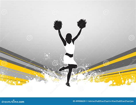 Cheerleader Background Stock Illustration Illustration Of Cheer 49908620