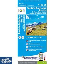 I G N Carte au 1 25 000ème TOP 25 1446 ET Tardets Sorholus