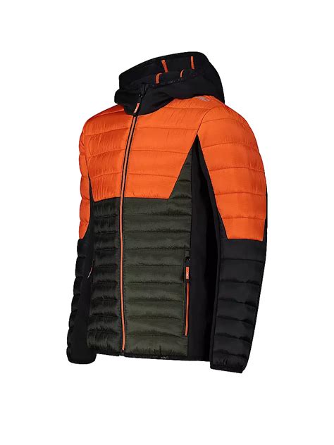 Cmp Jungen Iso Hybridjacke Ripstop Orange