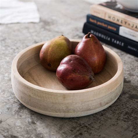 Natural Mango Wood Serving Bowl Magnolia