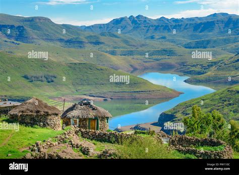 Lesotho Traditional Hut House Homes In Lesotho Village In Africa