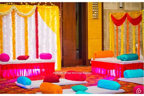 Simple Stage Decoration For Mehndi Function | Shelly Lighting