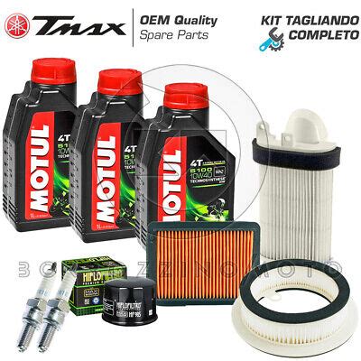 Kit Tagliando Yamaha T Max Filtri Aria Olio Motul