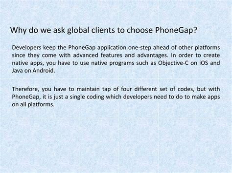 PPT PhoneGap Cross Platform Development India PowerPoint Presentation