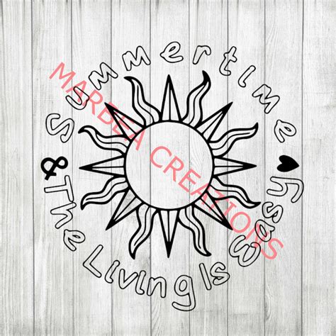 Summertime And The Living Is Easy Svg Png Dxf CRICUT Etsy