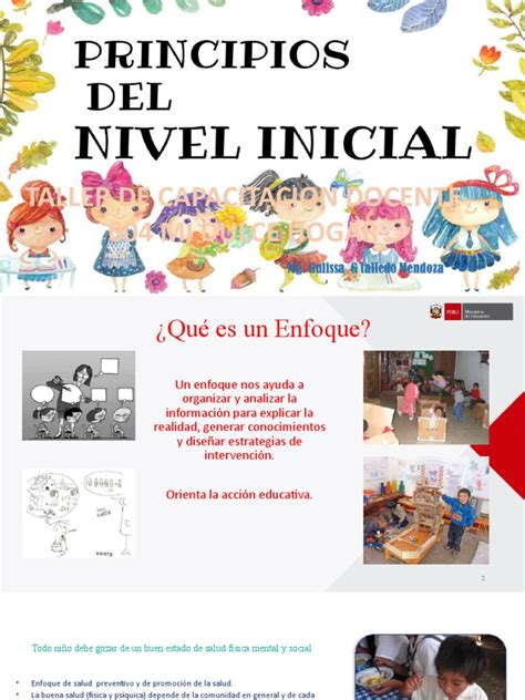 Principios De La Educacion Inicial Pdf Educación De La Primera