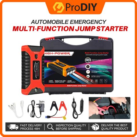 Jx27 Multifuction Jump Starter Automobile Emergency Mobile Power Bank Car Jump Start