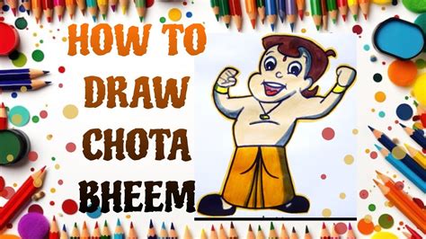 How To Draw Chota Bheem Easy Step By Step Drawing And Painting