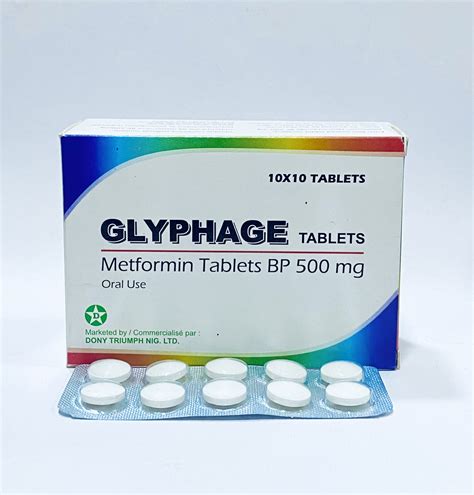 Glyphage Tablet 500mg (Metformin) x100 | MedeCify