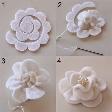 Moldes Flores De Tecido - Moldes De Flores De Tecido Passo A Passo - Construção e Remodelações